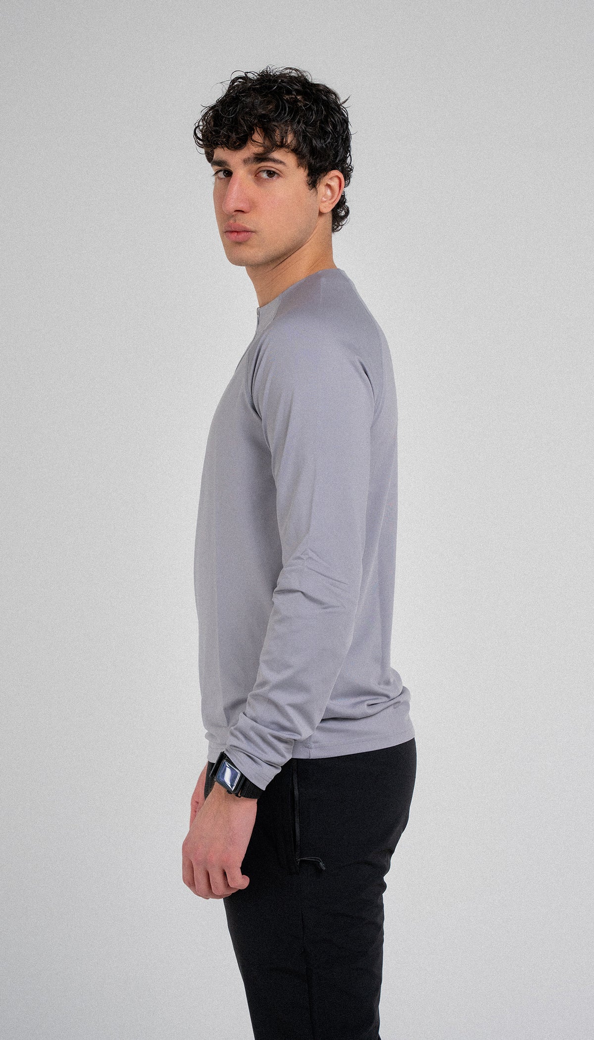 STAPLE ZIP - LIGHT GREY