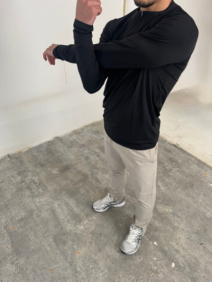 STAPLE ZIP - LIGHT GREY