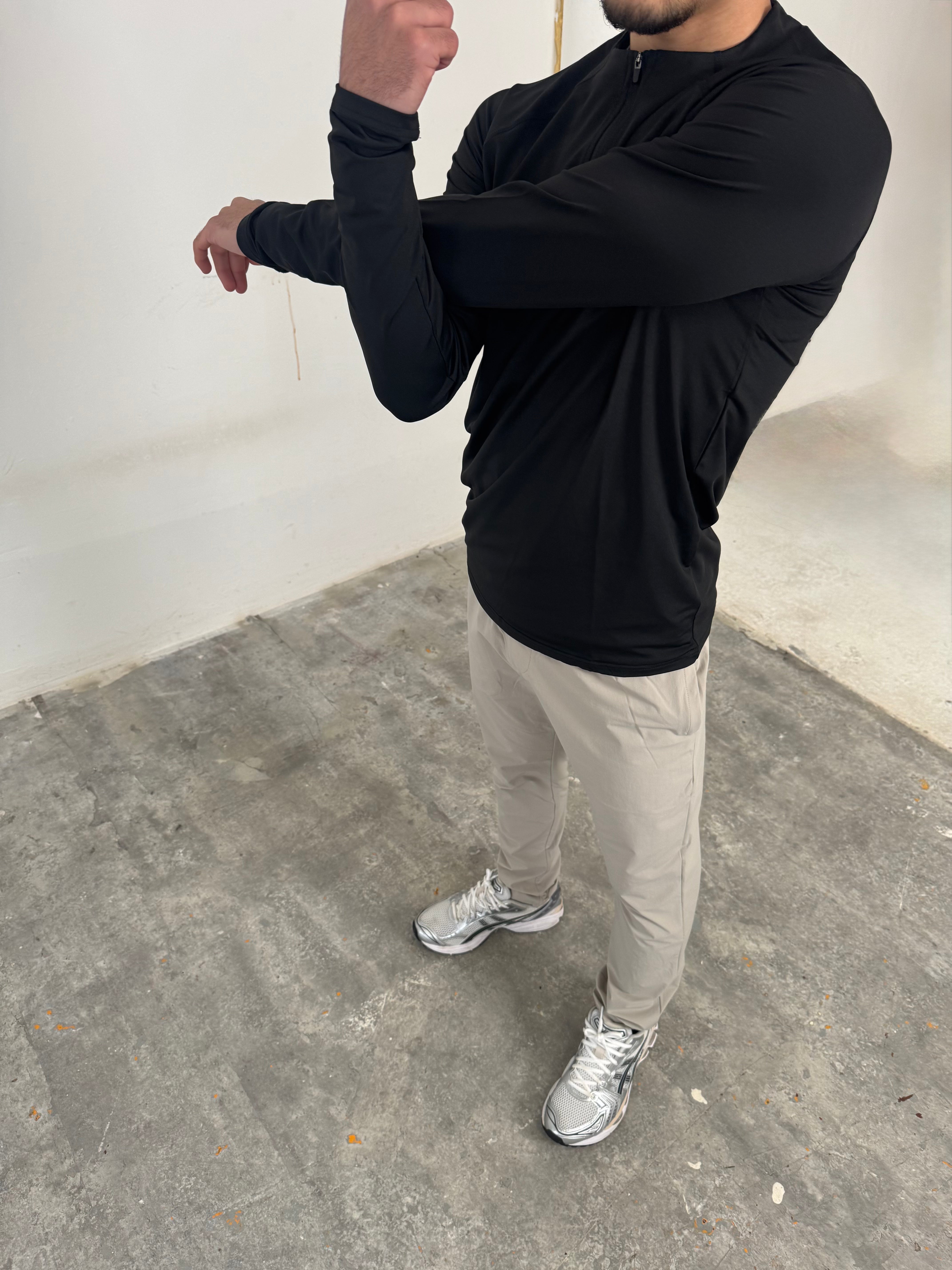 STAPLE ZIP - LIGHT GREY